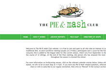 Tablet Screenshot of pie-n-mash.com